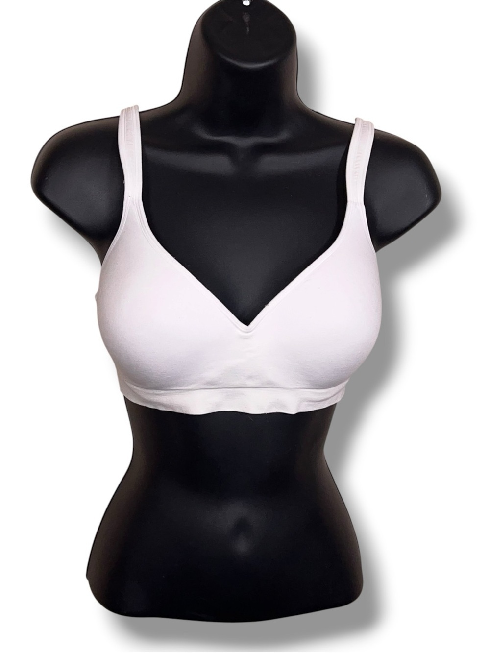 Medium Carole Hochman White Lined Tshirt Bra Comfort Wireless Adjustable